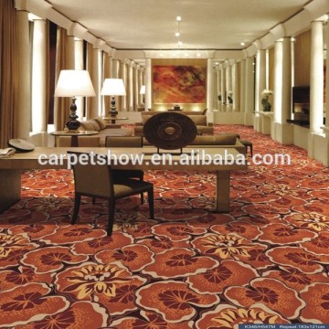 Pattern wall to wall printed carpets for hotels