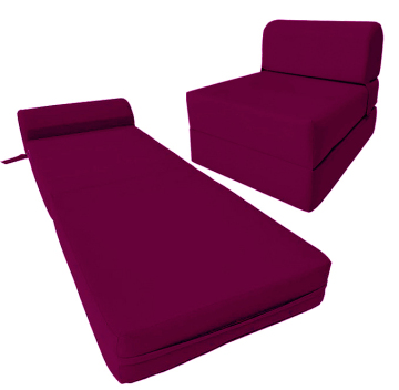 Canapé-lit pliant avec matelas et coussin pour la chambre