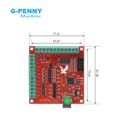 Feidiao Card 4 Axis Red USB Interface MACH3 CNC Motion Control Board