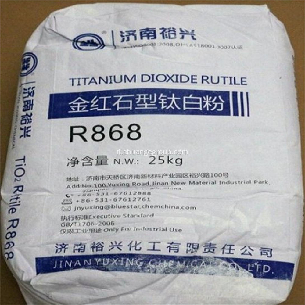 Yuxing Titanium Diossido R868 per vernice ad alte prestazioni