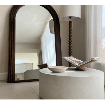 Runder Couchtisch aus Beton