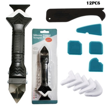 Professional 3-in-1 Caulk Tool Kit: Sealant Scraper and Trowel for Silicone Sealant Finishing