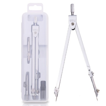 Deli 8603 Metal Compass مجموعة للطلاب والمهنيين - 100pcs لكل كرتون