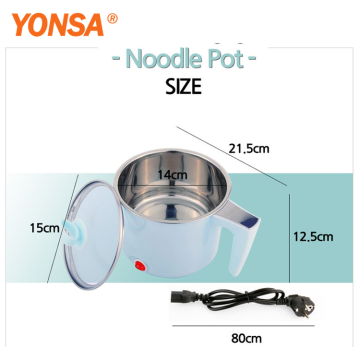 Economic Dormitory Multifunction Electric Hot Pot Stainless Steel Cooking Pots