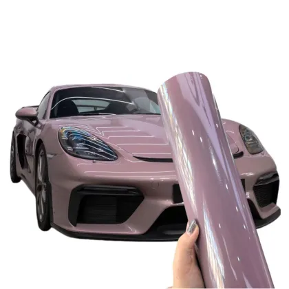 Porsche Berry paint Car Wrap