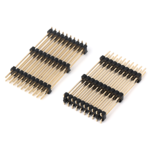 2.54 mm de doble fila de la superficie de plástico