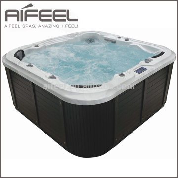 luxury outdoor 6 person hot tub freestanding acrylic portable whirlpool massage spa