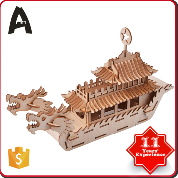 Popular for the market wood puzzle toy Dragon Boat