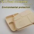 PLA Caja de alimentos biodegradables