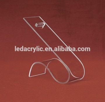 ACRYLIC PLEXIGLAS LUCITE Scroll-Style Shoe Display