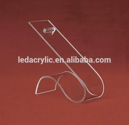 ACRYLIC PLEXIGLAS LUCITE Scroll-Style Shoe Display