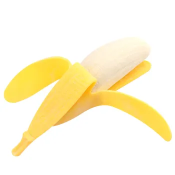 Super Soft Banana Squeeze Toy: A Novelty Fidget for Stress Relief and Entertainment - Perfect for Kids and Adults, Ideal for Parties