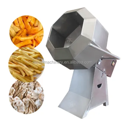 MOXIN Drum Snack Flavoring Machine for Potato Chips and Peanuts