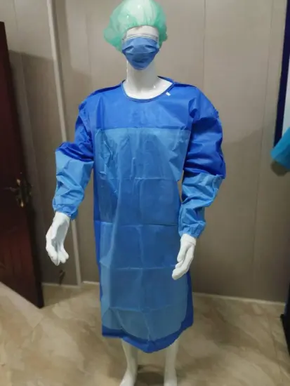 Disposable Reinforced SMS 45GSM Surgical Gown