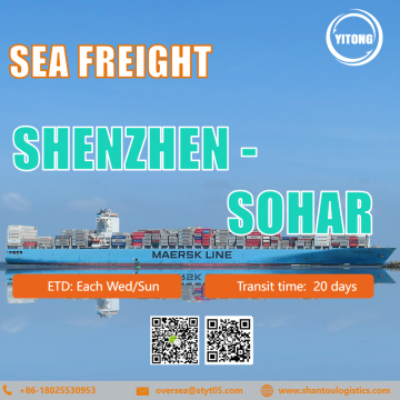 International Sea Freight from Shenzhen to Sohar Oman