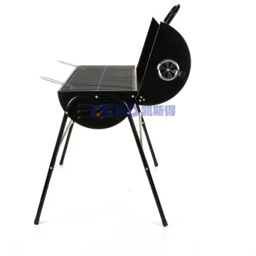Garden Home Barbecue Smoker Black Cooking Grill Barbeque Trolley Grill for Barbecue