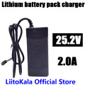 LiitoKala High quality 25.2V 2A battery pack charger Electric vehicles dedicated charger 24V 2A Polymer lithium 18650 charger