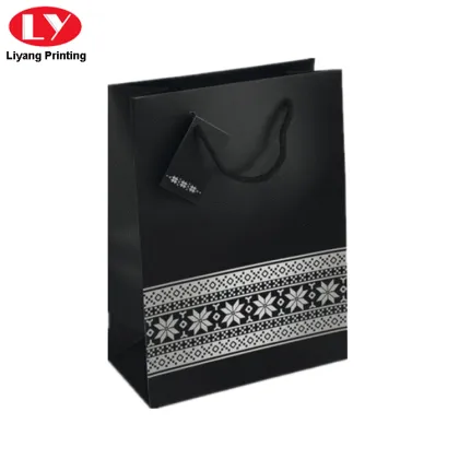 Custom Logo Clothing Paper Packaging Shopping Hanging Bag