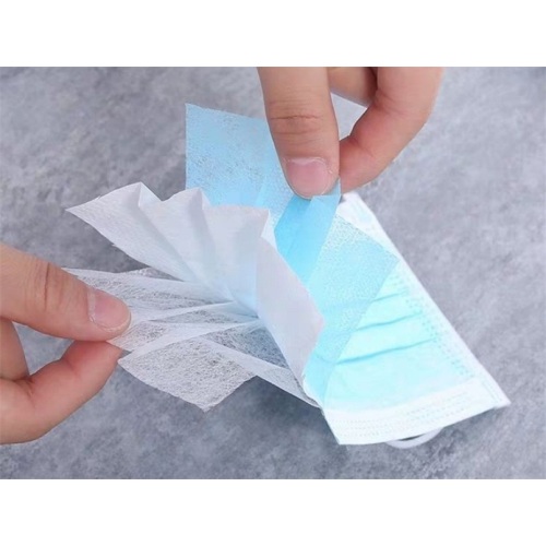 Máscara protectora descartável de papel de filtro de ar de 3 camadas