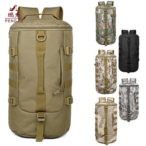 Mochila militar impermeable de nylon camuflaje 50L