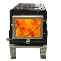 USA popular new design mini enamel wood burning camping stove fish stove