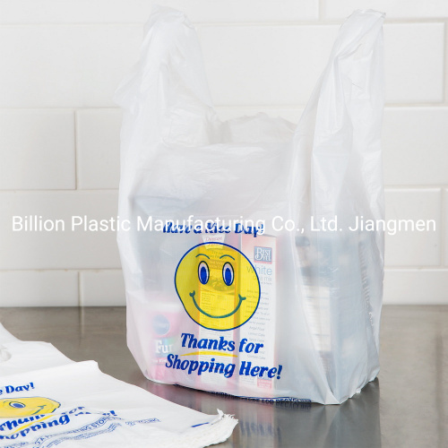 Wholesale Printed Plastic T Shirt Shopping Grocery Bags