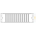 Patch panel 3U 96 core LC per fibra ottica