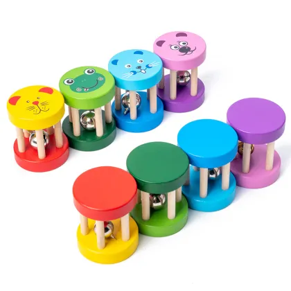 Wooden Castanets - Early Education Cartoon Animal Pattern Orff Children's Musical Instrument Toy for Kids