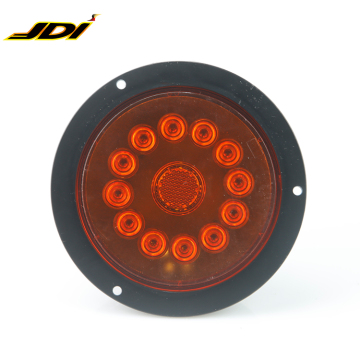 12V/24V LED Trailer & Truck Side Marker Lights: 4" Round Stop, Turn, and Tail Light