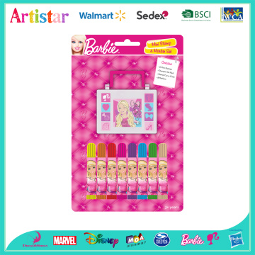 Barbie mini stamp&marker set