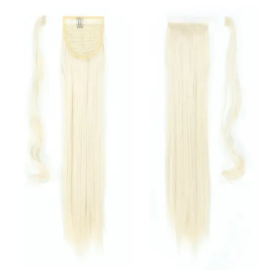 Wholesale Ombre Color 22 Inch Chorliss For Women Silky Long Straight Wrap Around Strappy Ponytail Hair Synthetic Hair Ponytails