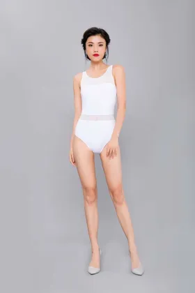 Solid Hollowed One Piece Swimsuit