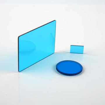 Filter Kaca Optik Biru D50x2mm BG39 untuk Pencitraan