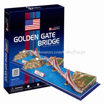 Decorative Toy with Golden Gate Bridge, 1,000 Pieces MOQ