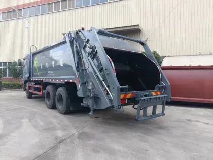Heavy duty rear loader refuse collection trucks