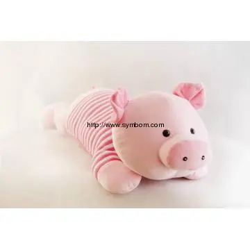 2014 Lovely Plush Toy, Pink Lying Pig, Soft Animal, Peppa pig