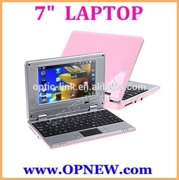 Cheap 7" dual core laptop PC Laptop computer wm8880 1.52Ghz Android 4.4 with WIFI HDM RJ45 USB port netbook OPNEW wholesale