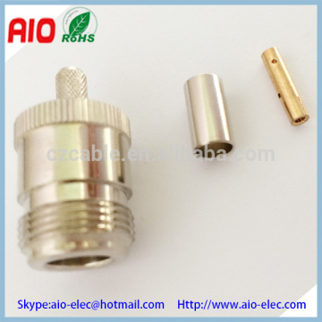 N female crimp type connector for RG6U RG58 RG59