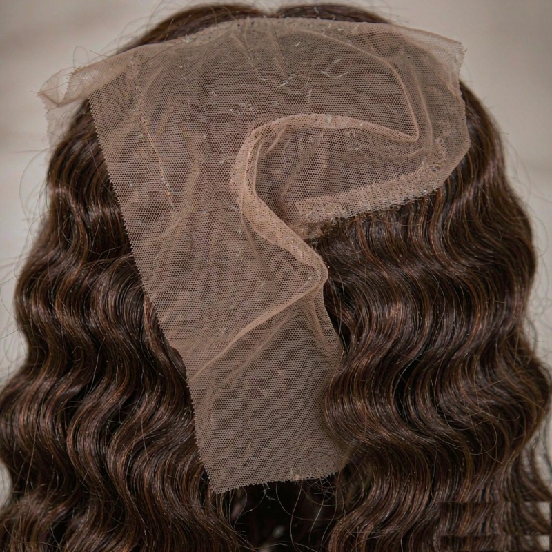 #4 Chocolate Brown Body Wave 13x4 Lace Front Wig 100% Human Hair