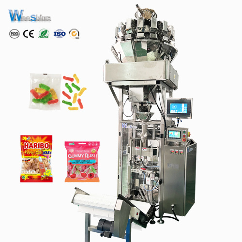Máquina de embalaje de goma vertical automática de dulces verticales
