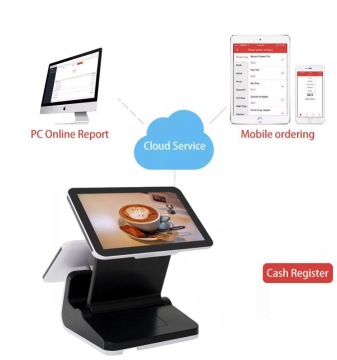 12.5'' dual screen restaurant cafe POS