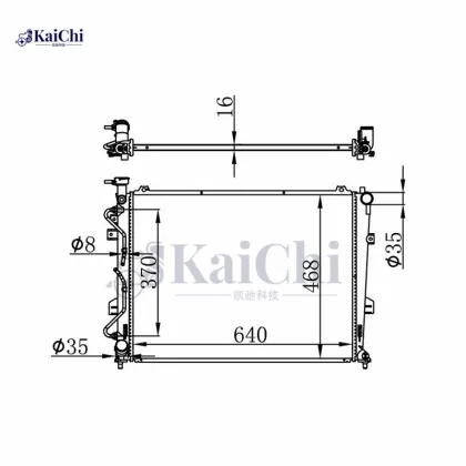 2961 Auto Radiator Kia Rondo V6 2.7L 2007-2012