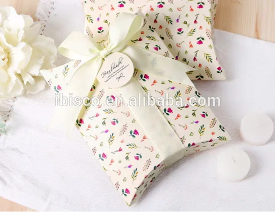Hair extension packaging box custom printed paper pillow box for hair
