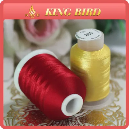 High Tenacity Dyed 100% Rayon Embroidery Thread Yarn