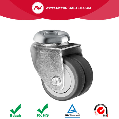 Europetype Light Duty TPR Bolt Hole Fwin Wheel Casters
