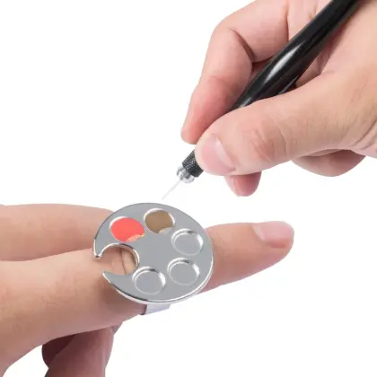 Professional Nail Art Supplies: Metal Mini Palette, Footprint Designs, UV Gel Painting, and Manicure Tools