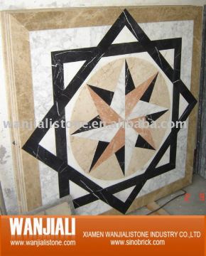 Waterjet marble medallion