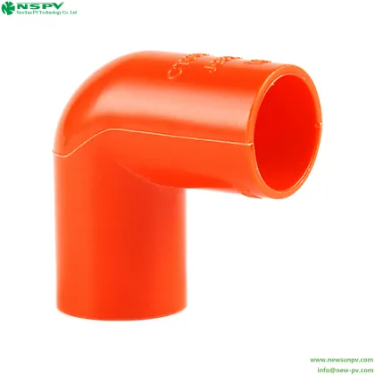 PVC Solid Elbow 90 degree angle PVC tube fittings