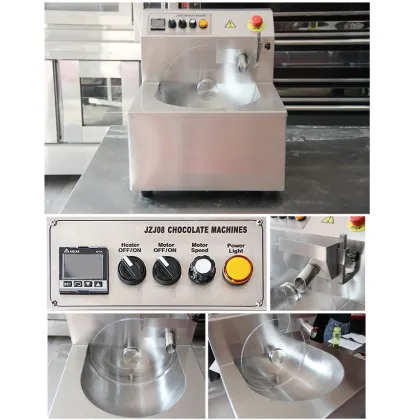 Small Milk Scale Truffles Hollow Star Cup Chocolate Making Machine with Temperature Control and Mixer