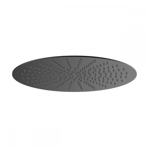 Pommeau de douche rond noir mat de 16 pouces